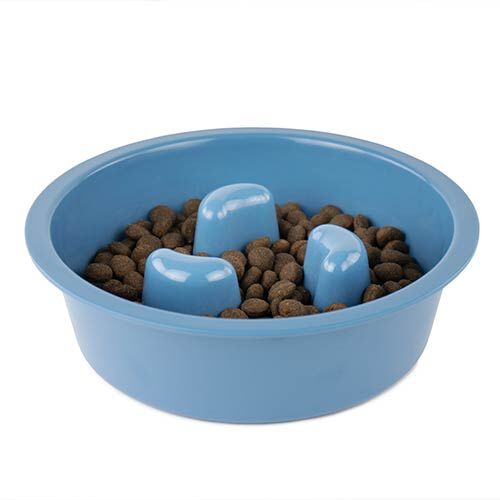 Ibañez Come-despacio comedero antivoracidad azul o blanco para perros thumbnail