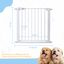Nobleza - Barrera de Seguridad para Niños con Sistema de Cierre Automático, Sin Necesidad de Taladrar, Barrera de presión para bebés y perros para escaleras y puertas, Apertura de 75-82 cm, Blanco, , large indicador imagen numero 2