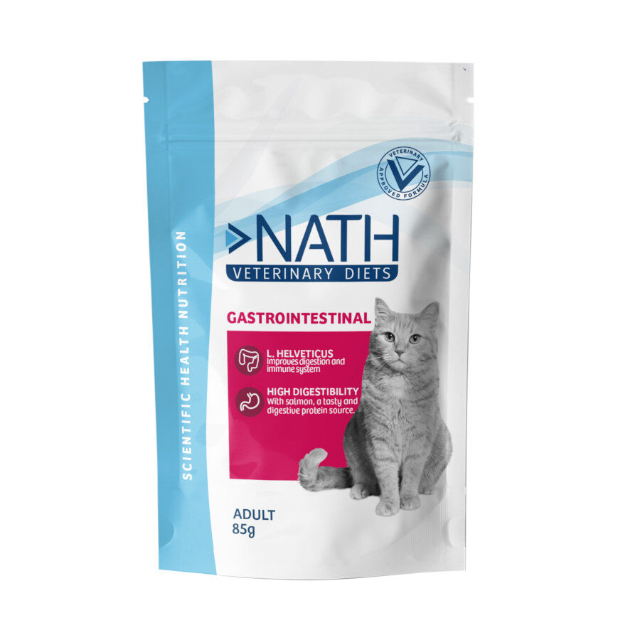 12 sobres x 85 g Nath Veterinary Diets Adult Gastrointestinal Sobre para gatos &iexcl;Pack Ahorro!, , large Imagen numero 1