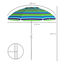 Outsunny Sombrilla de Playa Multicolor, , large indicador imagen numero 3