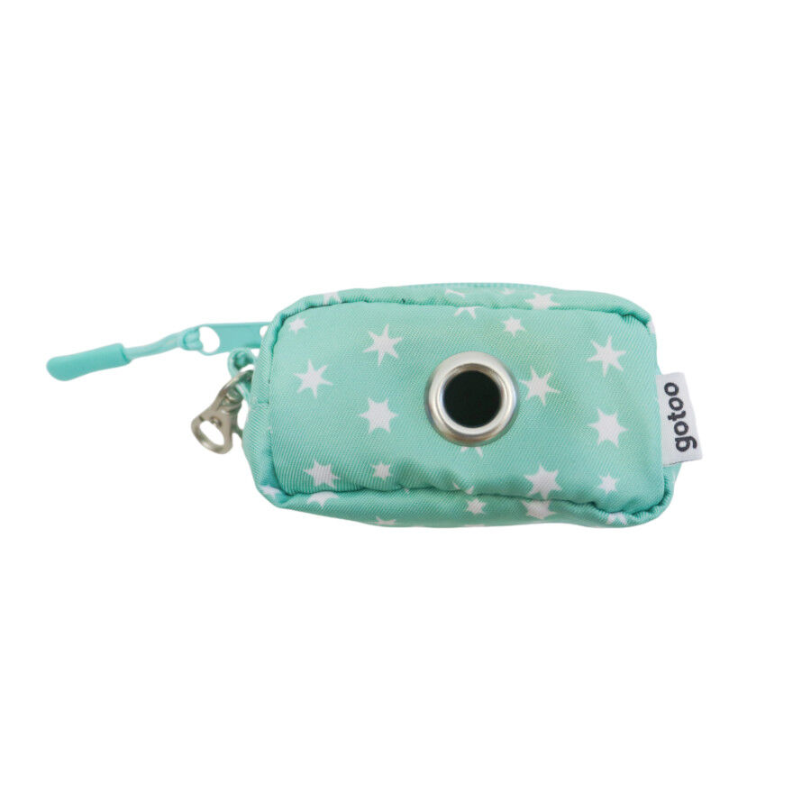 Gotoo Porta bolsas estampado verde para perros