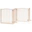 vidaXL Puerta para perros plegable 4 paneles madera de álamo 320 cm, , large indicador imagen numero 1