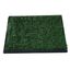 Pawhut inodoro con cajón efecto hierba negro y verde para perros, , large indicador imagen numero 4