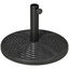 Outsunny Base de Sombrilla Redonda Soporte para Parasol con Relleno de Cemento Peso 9,5 kg para Poste de Parasol de Ø38/48 mm Negro, , large indicador imagen numero 1