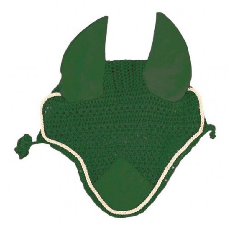 Orejera crochet Roma para caballos color Verde / Blanco, , large image number null