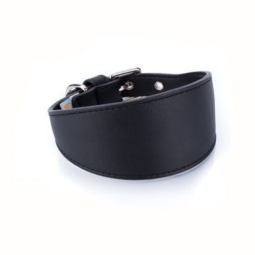 Collar de cuero vegano Pamppy especial galgos color Negro, , large Imagen numero 2