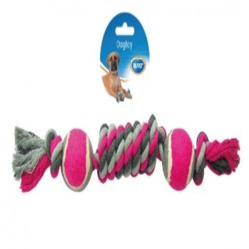 Juguete de cuerda con 2 pelotas anudadas para perros, , large Imagen numero 1