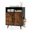 COSTWAY Mueble Moderno para Caja de Arena para Gatos, Escondite para Baño de Gato con Entrada, Compartimento Abierto, Gabinete de Madera para Muebles de Gato, en Interiores (80 x 50 x 57 cm), , large indicador imagen numero 1