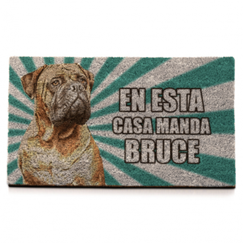 Animal studio felpudo personalizado rayas verde, , large image number null