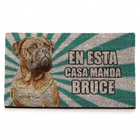 Animal studio felpudo personalizado rayas verde, , large image number null