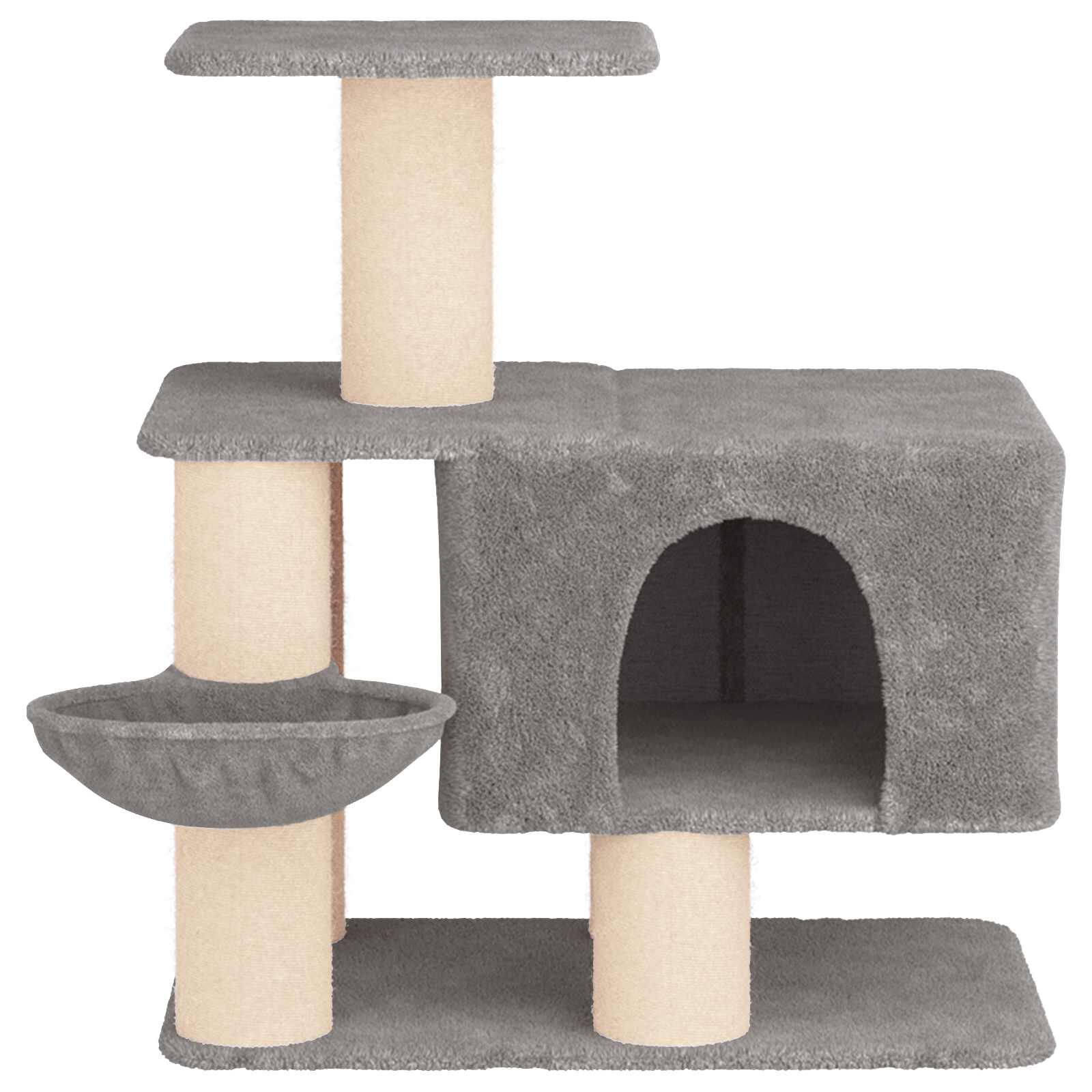 vidaXL &Aacute;rbol para gatos con postes de sisal &Aacute;rbol rascador Muebles Gatos Condo, , large Imagen numero 5