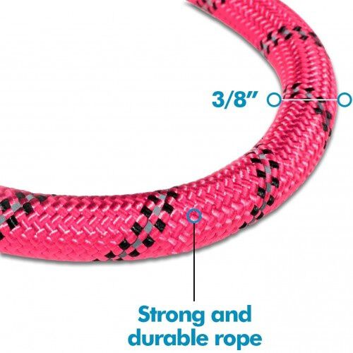 Edipets correa de adiestramiento con mango acolchado rosa para perros thumbnail