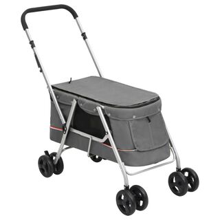Vidaxl Cochecito Gris para perros