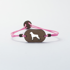 Pulsera de madera Rottweiler personalizable color Rosa, , large image number null