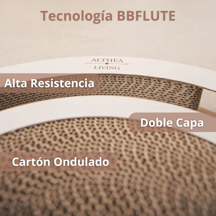 Althea Living - Juguete Interactivo Rascador para Gatos con cart&oacute;n corrugado y pelotas giratorias, , large Imagen numero 5