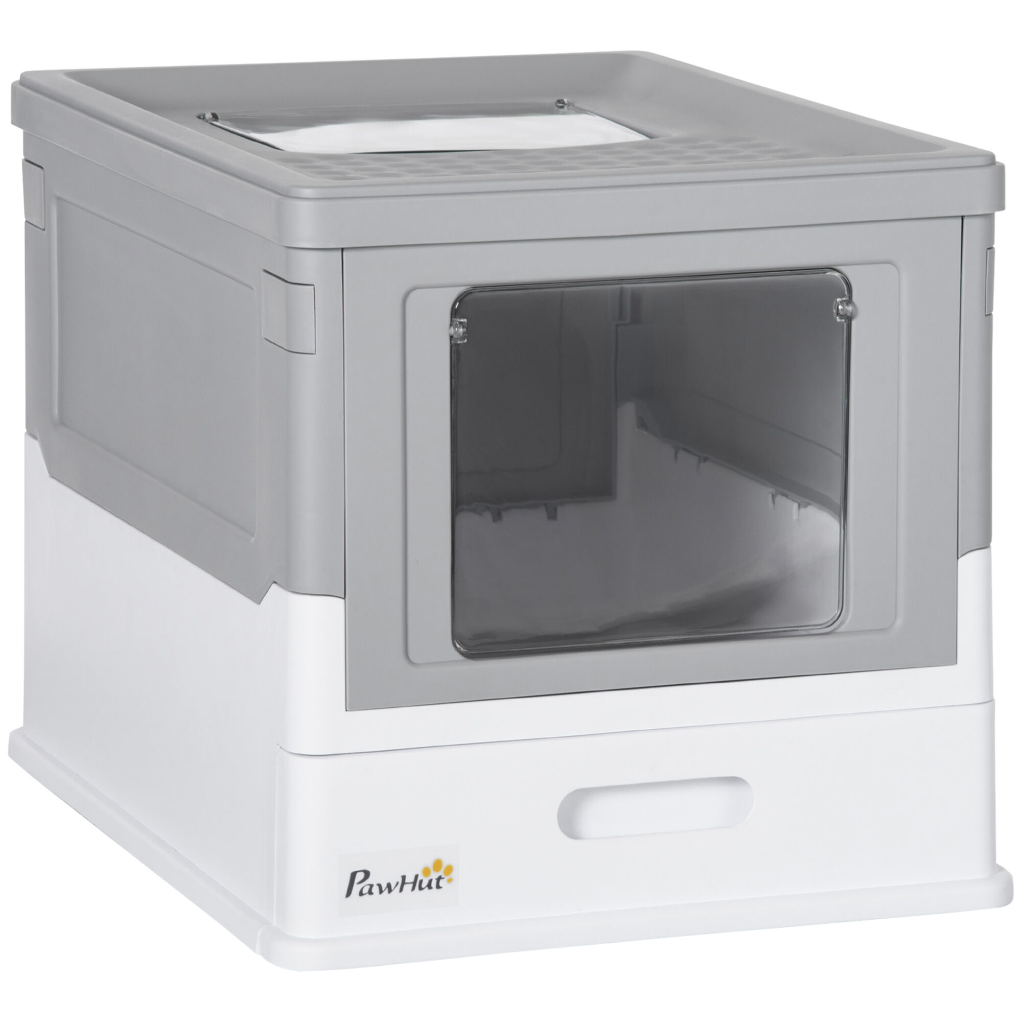 PawHut Caja de Arena Gris para mascotas