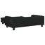 vidaXL Cama para perros con extensión terciopelo negro 100x50x30 cm, , large indicador imagen numero 4