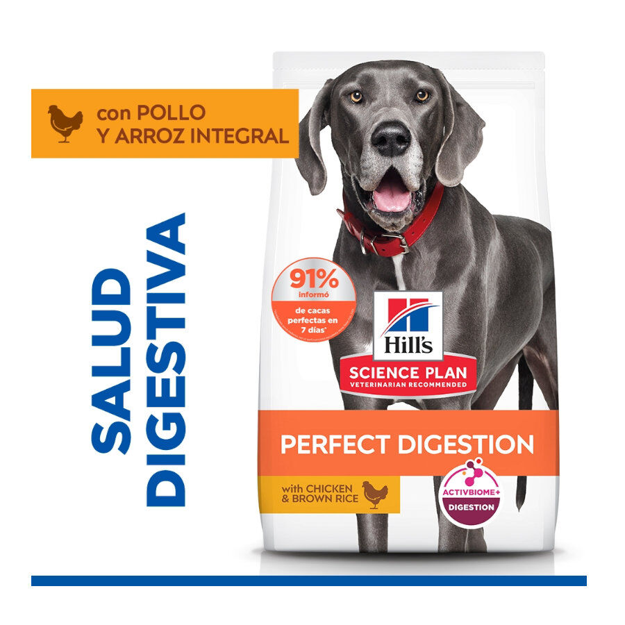 14 kg Hill's Science Plan Perfect Digestion Adult large Pollo pienso para perros, , large Imagen numero 2