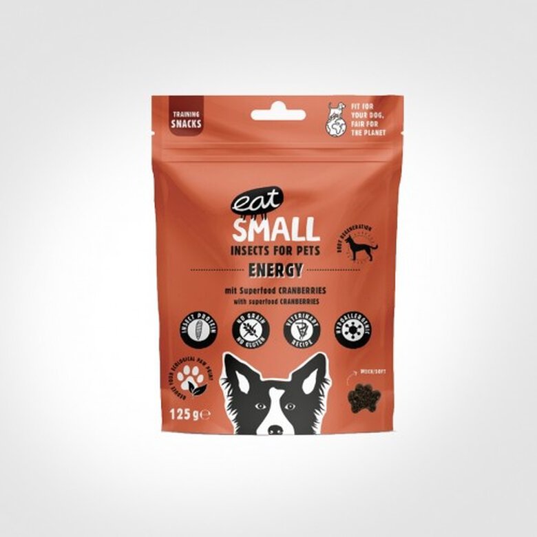 Eatsmall snack energético con proteína de insecto para perros, , large image number null
