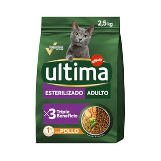 Ultima Pienso esterilizado con pollo para gatos adultos