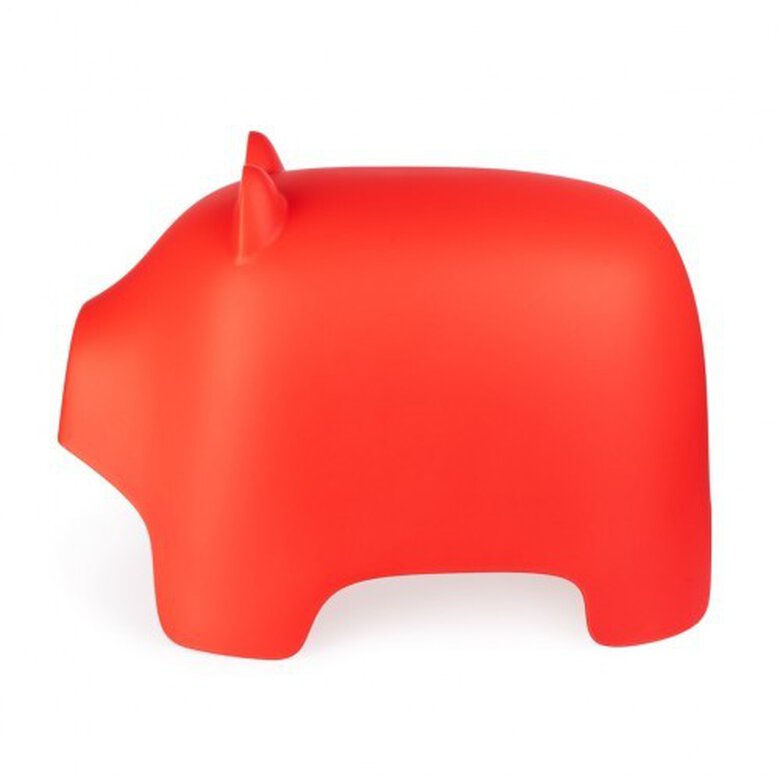 Taburete Piggy con forma de cerdito color Rojo, , large image number null
