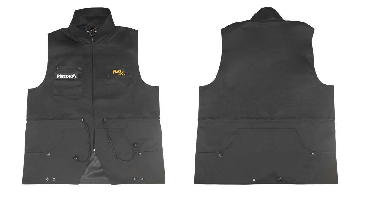 PlatzK9 Chaleco negro para adiestramiento de perros thumbnail