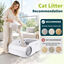 Nobleza Arenero Autom&aacute;tico Gatos Autolimpiable Abierto Smart, Caja de Arena Inteligente con App y Sensor Infrarrojo Antiatrapamiento, Gran Capacidad para Varios Gatos, Inodoro El&eacute;ctrico Silencioso, , large indicador imagen numero 4