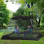 Outsunny Carpa de Jardín negra Cenador para 4-6 Personas para camping, , large indicador imagen numero 2