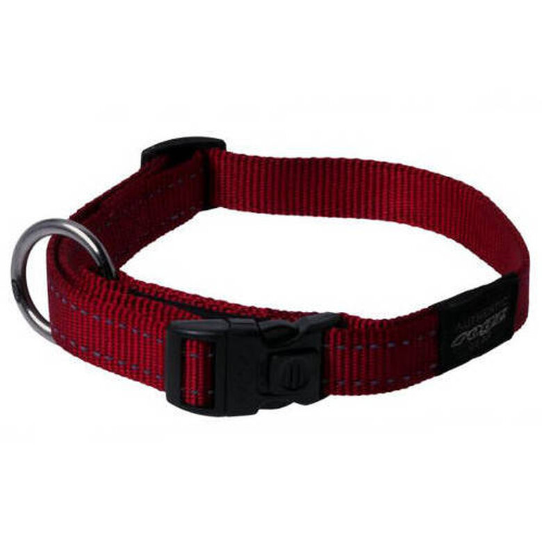 Rogz Utility collar para perros rojo reflectante image number null