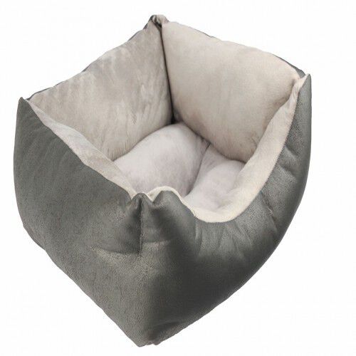 Cuna de tapicer&iacute;a y coralina para perros color Gris, , large Imagen numero 2