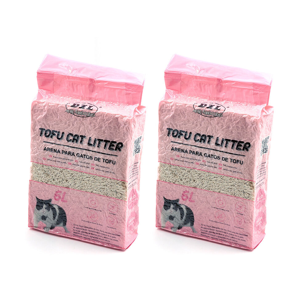 Arena para Gatos de Tofu ecol&oacute;gico Vegetal lecho para Gatos Libre de Polvo Arena Natural Aglomerante, , large Imagen numero 2