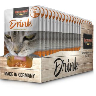 Pack 20X40 Gr - Leonardo Drink. Sopa Para Gatos - Alimento complementario para gatos adultos - Promueve la ingesta de líquidos