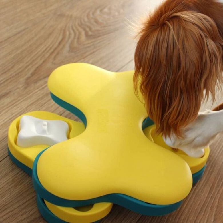 Juguete rompecabezas giratorio para perros thumbnail