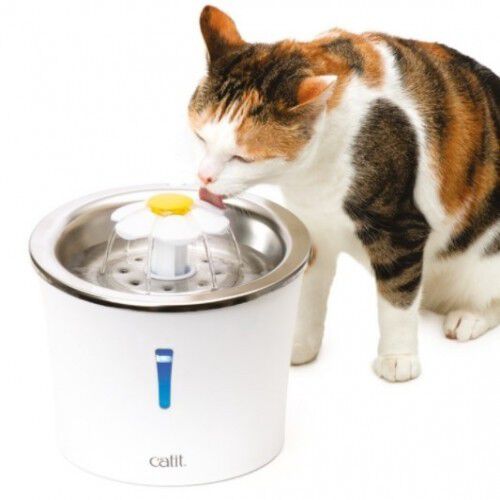 Catit bebedero fuente de acero inoxidable con leds blanco para mascotas, , large Imagen numero 2