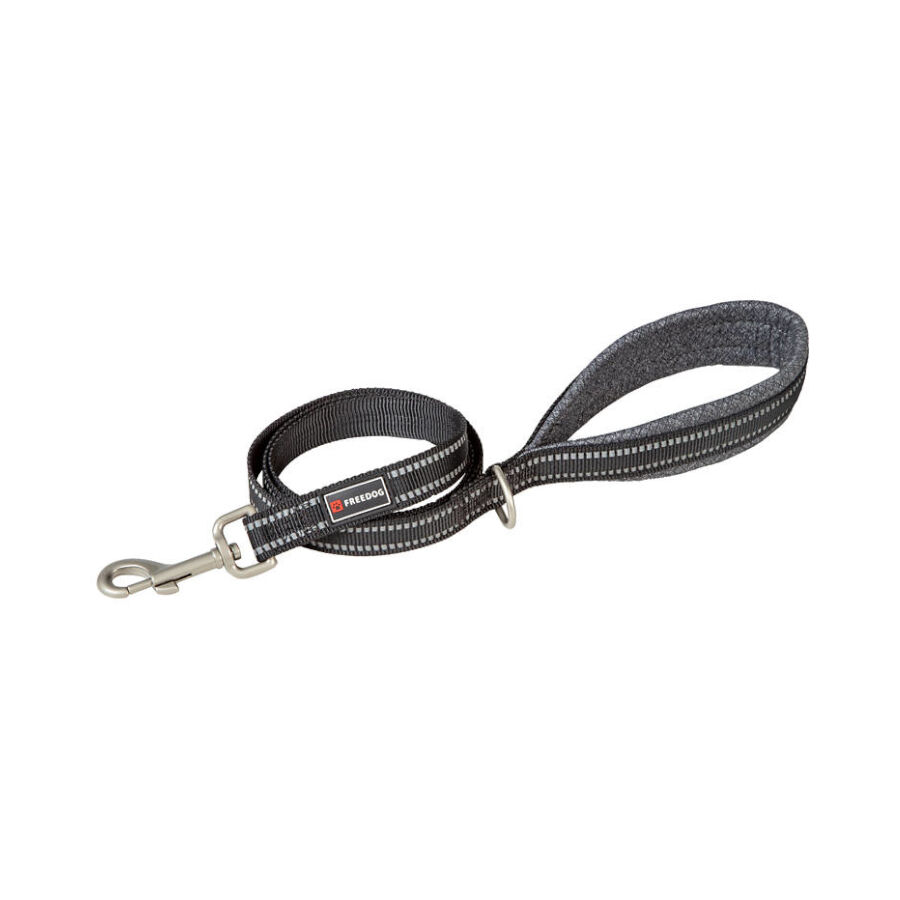 Freedog Shiva Correa Reflectante Gris para perros, , large Imagen numero 1