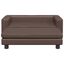 vidaXL Cama de perros con extensión cuero sintético marrón 100x50x30cm, , large indicador imagen numero 2