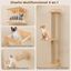COSTWAY Set de Pared de Escalada para Gatos, 5PCS Estante de Escalada para Gatos de Pared, con Árbol de 3 Niveles, Hamaca, Poste y Alfombras Rascadores, Centro de Actividades Que Ahorra Espacio, , large indicador imagen numero 3