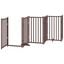 vidaXL Puerta para Perros Plegable Paneles Puerta Mascotas Madera de Álamo, , large indicador imagen numero 10