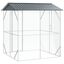 vidaXL Aviario de acero gris antracita 210x227x247 cm, , large indicador imagen numero 2
