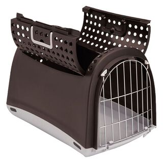 IMAC Linus Cabrio Transportín marrón para Perros y Gato