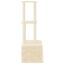 vidaXL Rascador para gatos con postes de sisal color crema 133,5 cm, , large indicador imagen numero 3