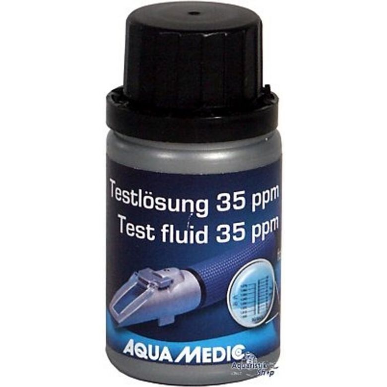 Aquamedic Test Fluid 35 ppm for Refractometer test de agua para acuarios