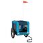 vidaXL Remolque de bicicleta para perros hierro tela Oxford azul negro, , large indicador imagen numero 6