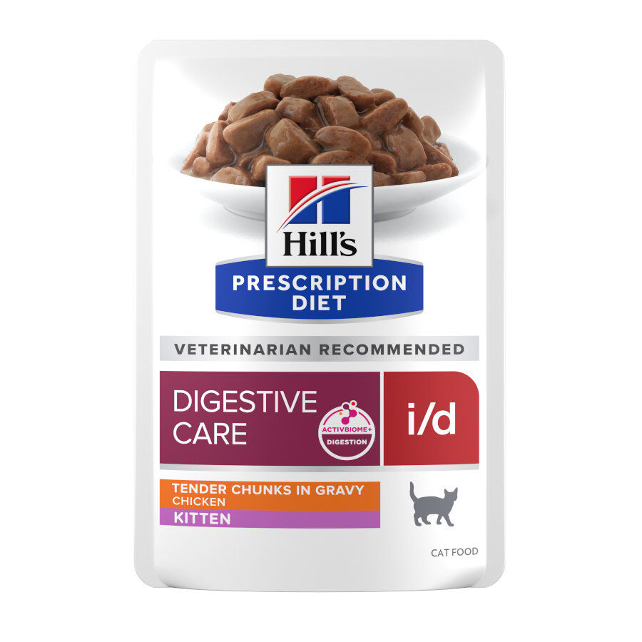 Hill&#039;s Prescription Diet I/D Digestive Care Kitten Lata Pollo para gatos thumbnail