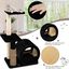 COSTWAY Árbol para Gatos Altura 92 cm, Torre para Gatos con Plataforma Superior, Casa Cómoda, Poste de Sisal, Bola interactiva, Centro de Actividades de Múltiples Niveles para Gatos (Negro), , large indicador imagen numero 2