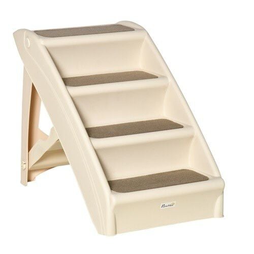 PawHut escalera plegable de plástico para mascotas