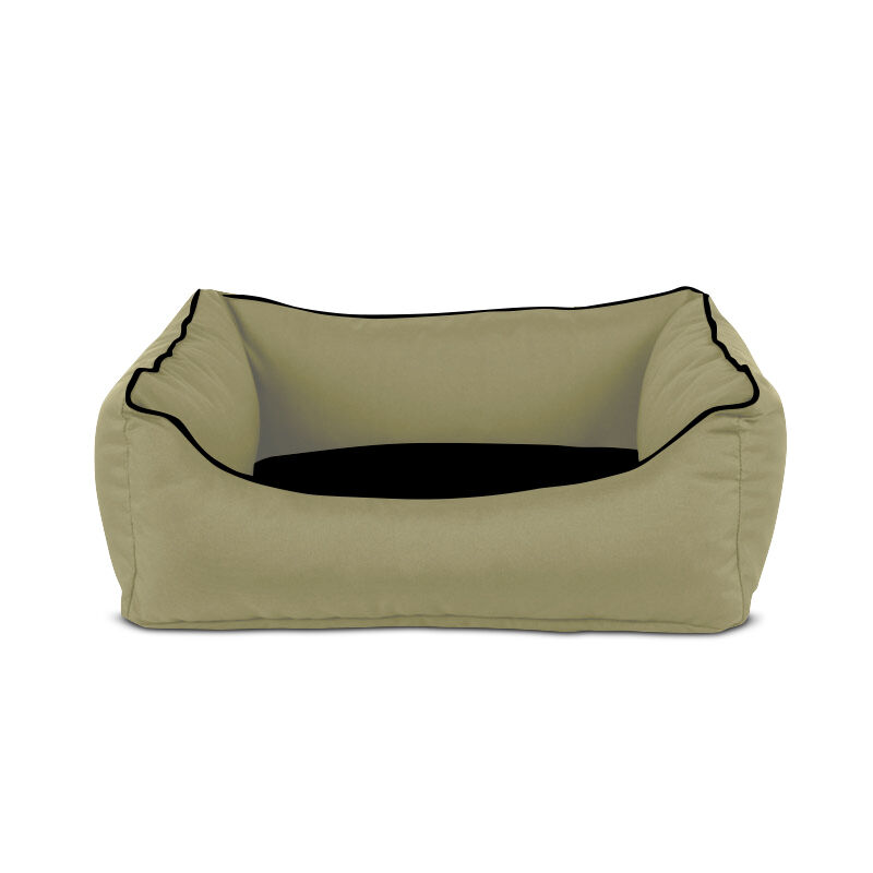 Gauty Cama para Perros y Gatos  Tela Impermeable - Beige y negro, , large Imagen numero 1
