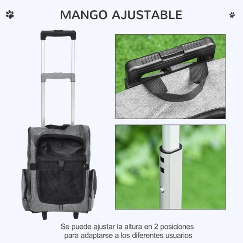 Mochila de viaje con ruedas para mascotas thumbnail