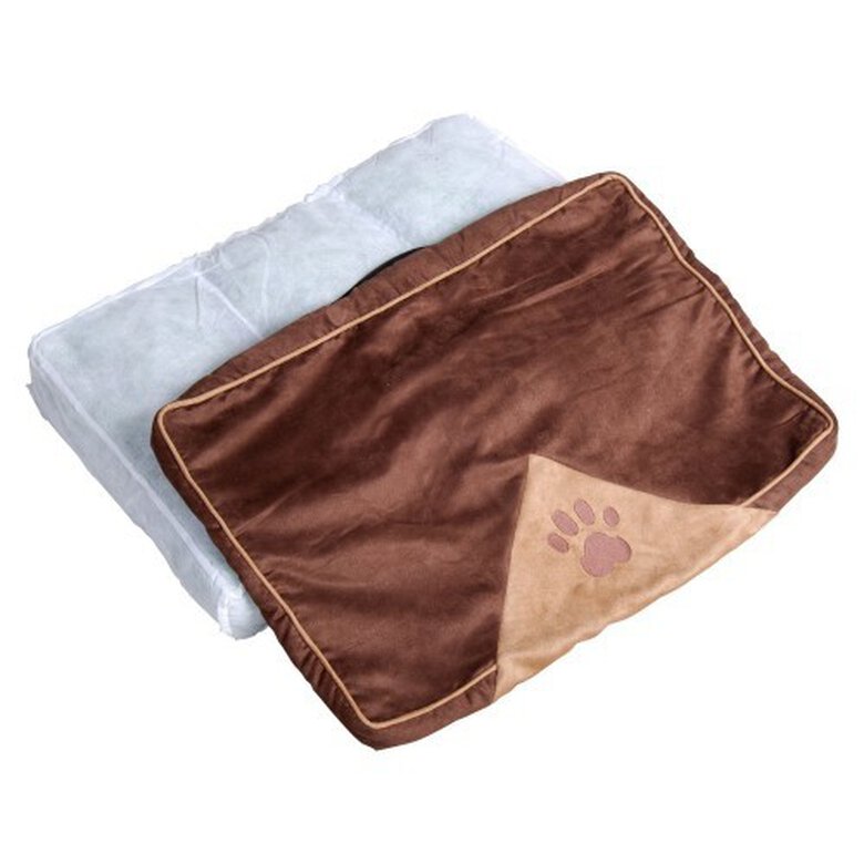 Pawhut cama acolchada marrón para perros, , large image number null