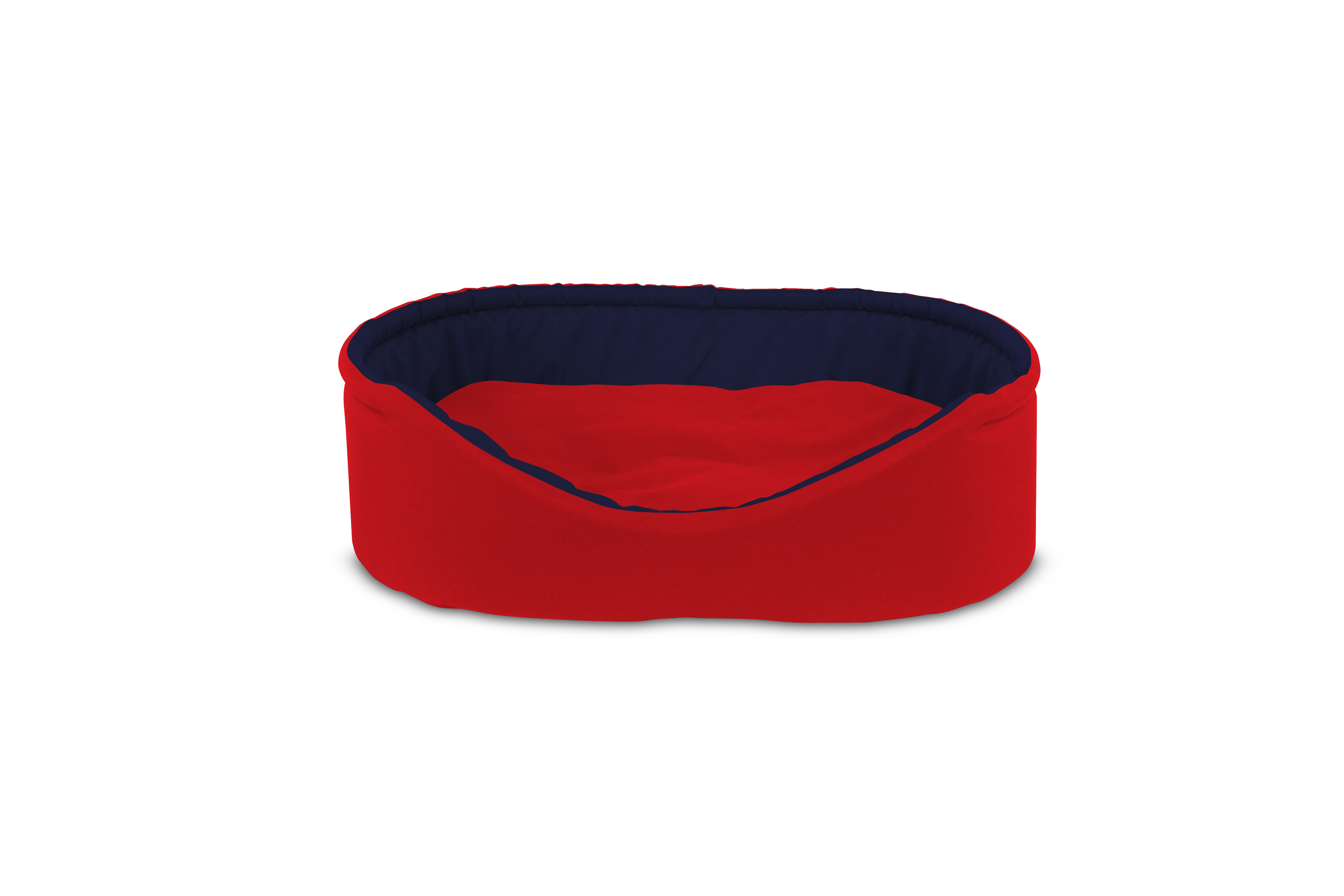 Gauty Cama Oval para Perros y Gatos  Tela Impermeable - Rojo y azul, , large Imagen numero 1